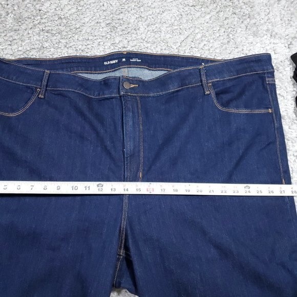 Old Navy 30 Short Mid Rise Boot Cut Jeans Women's Plus Size Bootcut Dark Wash - Picture 6 of 10